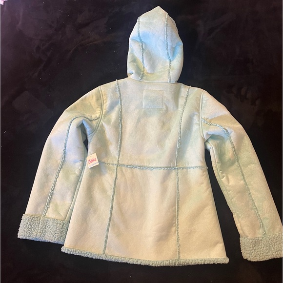 Justice Girls Faux Suede with Faux fur sherpa lined Jacket - Picture 9 of 17